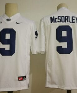 PSU McSorley Jersey #9 NCAA College Football White Blue