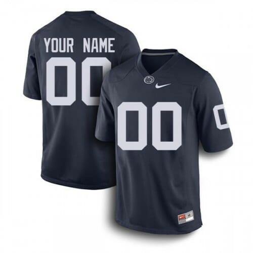 Personalized Penn State Football Jersey Name Number NCAA Blue 10 Personalized Penn State Football Jersey Name Number NCAA Blue