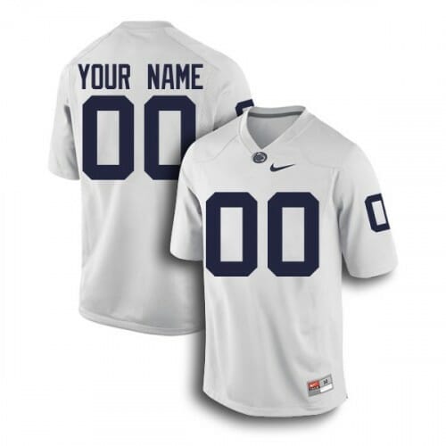Custom Penn State Jersey Name Number NCAA Football White 1 Custom Penn State Jersey Name Number NCAA Football White