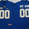Customized Pitt Football Jersey Name Number College Football Jersey Blue 7 Customized Pitt Football Jersey Name Number College Football Jersey Blue