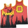 Rampage Skyline Movie Basketball Jersey Red 4 Rampage Skyline Movie Basketball Jersey Red