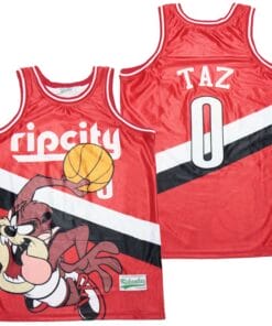 Ripcity Taz Movie Basketball Jersey Red