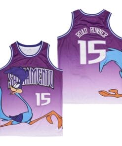 Road Runner #15 Movie Basketball Jersey Purple