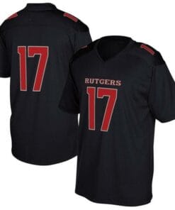 Custom Rutgers Football Jersey Name And Number NCAA College Football Black