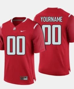 Custom Rutgers Scarlet Knights Jersey Name And Number NCAA College Football Red