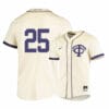 TCU Horned Frogs 25 Tommy Sacco White Elite Baseball Jersey