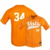 Tennessee Volunteers 34 Garrett Crochet Elite Orange Baseball Jersey 5 Tennessee Volunteers 34 Garrett Crochet Elite Orange Baseball Jersey