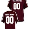 Texas A&M Aggies Custom Jersey Name Number College Football Crimson 7 Texas A&M Aggies Custom Jersey Name Number College Football Style 1