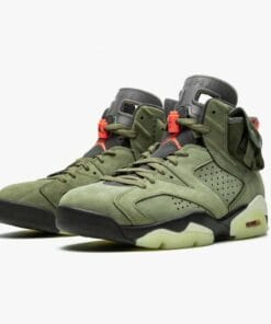 Alternative view of Travis Scott X Air Jordan 6 Retro Olive