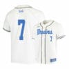 UCLA Bruins 7 JT Schwartz White College Baseball Jersey 5 UCLA Bruins 7 JT Schwartz White College Baseball Jersey