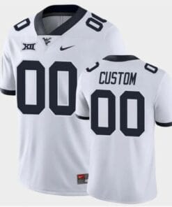 Custom West Virginia Football Jersey Name and Number White Game College Football Jersey