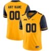 Custom WVU Football Jersey Name Number Yellow College Football Style 1 7 Custom WVU Football Jersey Name Number Yellow College Football Style 1