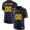 WVU Custom Jersey Name Number Navy Blue NCAA Football Jerseys