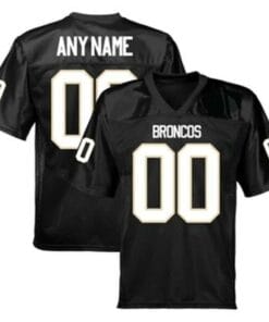 Western Michigan Broncos Custom Jersey Name And Number NCAA College Football Black