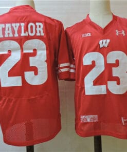 Wisconsin Badgers #23 Jonathan Taylor College Football Jersey Red