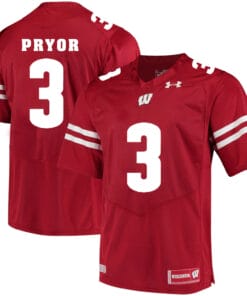 Wisconsin Badgers #3 Kendric Pryor College Football Jersey Red