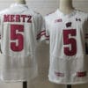Wisconsin Badgers 5 Mertz College Football Jersey White