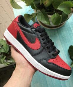 Air Jordan 1 Low Black Red Banned