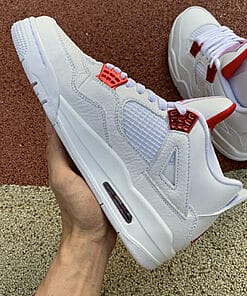 Alternative view of Air Jordan 4 Red Metallic