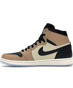 Alternative view of Air Jordan 1 Retro High Black Mushroom (W)