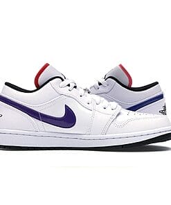 Alternative view of Air Jordan 1 Low White Multi-Color