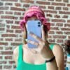 Crochet Bucket Hat Pink