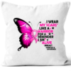 I Wear My Scars Like A Warrior Breast Cancer Awareness Personalized Pillow