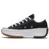 Platform Run Hike Skateboarding Black Shoes