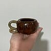 Pumpkin Tea Cup Mug Handmade