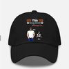 This Dog Dad Belongs To His Dog Personalized Hat Black