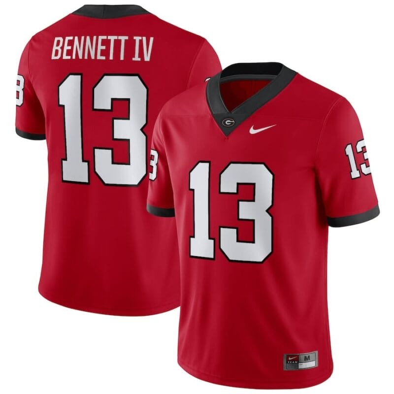 Stetson Bennett Uga Jersey #13 NCAA Replica Football Red