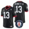 Georgia Football Stetson Bennett Jersey #13 Honoring Vince Dooley Patch Black