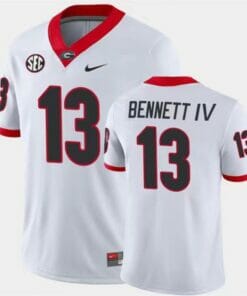 Stetson Bennett IV Jersey #13 Uga Game College Football Home White