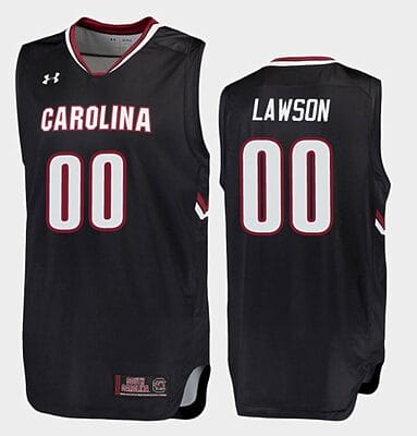 AJ Lawson Jersey South Carolina Gamecocks College Basketball Black Replica #00