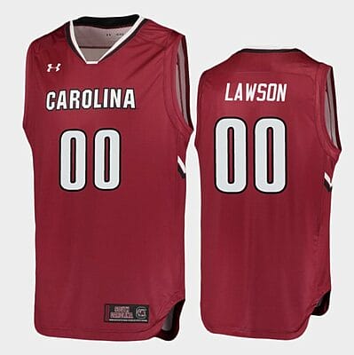 AJ Lawson Jersey South Carolina Gamecocks College Basketball Garnet Replica #00