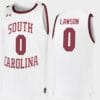 AJ Lawson Jersey South Carolina Gamecocks College Basketball White Replica #0 5 AJ Lawson Jersey South Carolina Gamecocks College Basketball White Replica #0