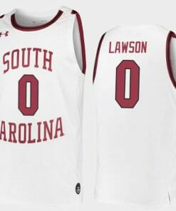 AJ Lawson Jersey South Carolina Gamecocks College Basketball White Replica #0