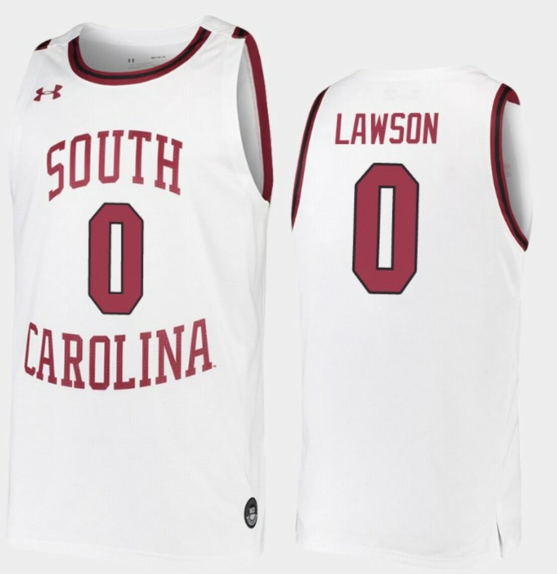 AJ Lawson Jersey South Carolina Gamecocks College Basketball White Replica #0 1 AJ Lawson Jersey South Carolina Gamecocks College Basketball White Replica #0