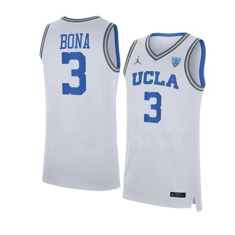 Adem Bona Jersey #3 UCLA Bruins NCAA College Basketball Jerseys White