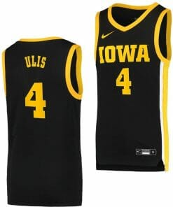 Ahron Ulis Jersey Iowa Hawkeyes College Basketball Black Swingman #4