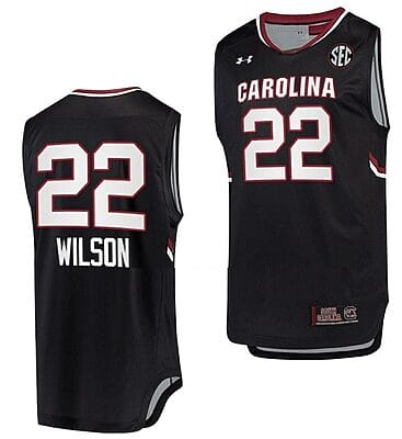 A'ja Wilson Jersey South Carolina Gamecocks Jersey College Basketball Black #22 8 A'ja Wilson Jersey South Carolina Gamecocks Jersey College Basketball Black #22