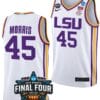 Alexis Morris Jersey LSU Tigers College Basketball 2023 NCAA Final Four Garnet White #45