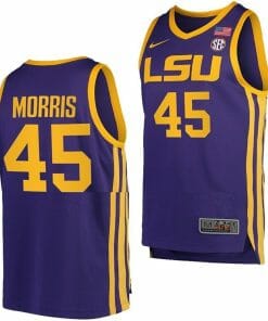 Alexis Morris Jersey LSU Tigers College Basketball Purple #45