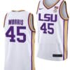 Alexis Morris Jersey LSU Tigers College Basketball White #45 7 Alexis Morris Jersey LSU Tigers College Basketball White #45