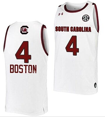 Aliyah Boston Jersey South Carolina Gamecocks College Basketball White #4