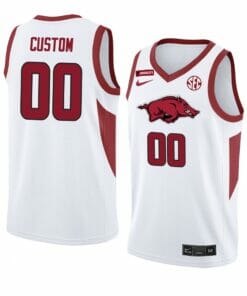 Arkansas Razorbacks Jersey Custom College Basketball Jerseys Name and Number Team White