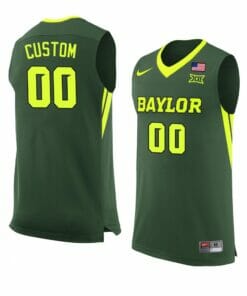 Baylor Bears Jersey Custom College Basketball Jerseys Name and Number 16 Baylor Bear March Madness Jersey Custom College Basketball Jerseys Name and Number Green