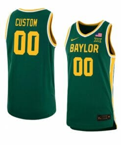 Baylor Bears Jersey Custom College Basketball Jerseys Name and Number 15 Baylor Bears Jersey Custom College Basketball Jerseys Name and Number Green 2023