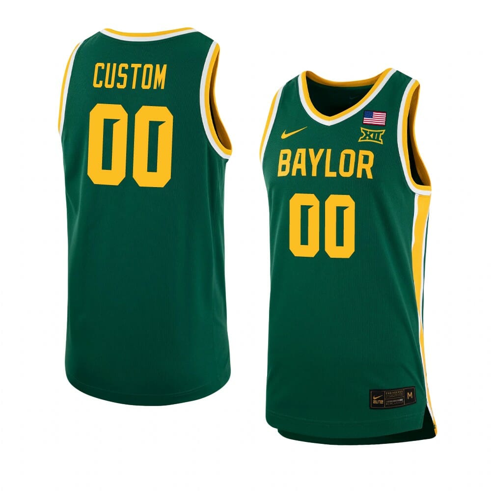Baylor Bears Jersey Custom College Basketball Jerseys Name and Number 7 Baylor Bears Jersey Custom College Basketball Jerseys Name and Number Green 2023