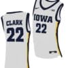 Caitlin Clark Jersey Iowa Hawkeyes College Basketball White #22